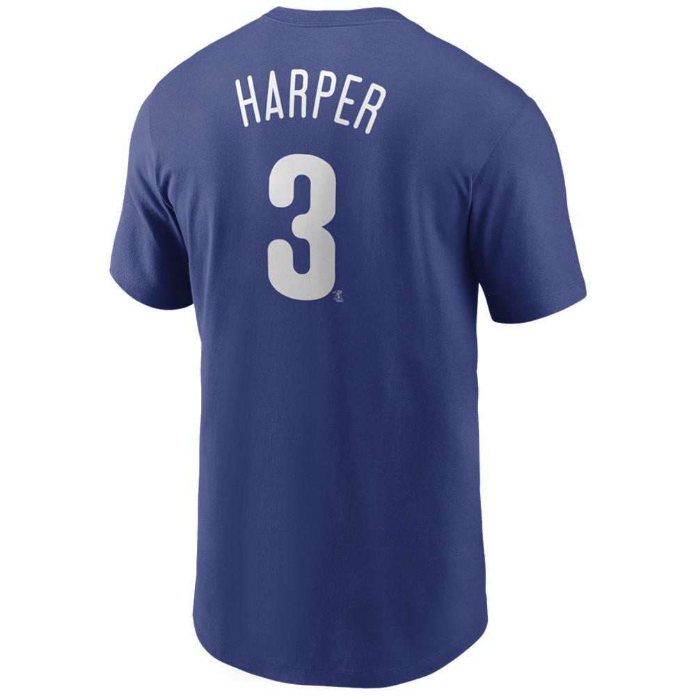 Men's Bryce Harper Philadelphia Phillies Name and Number Player T-Shirt商品第1张图片规格展示