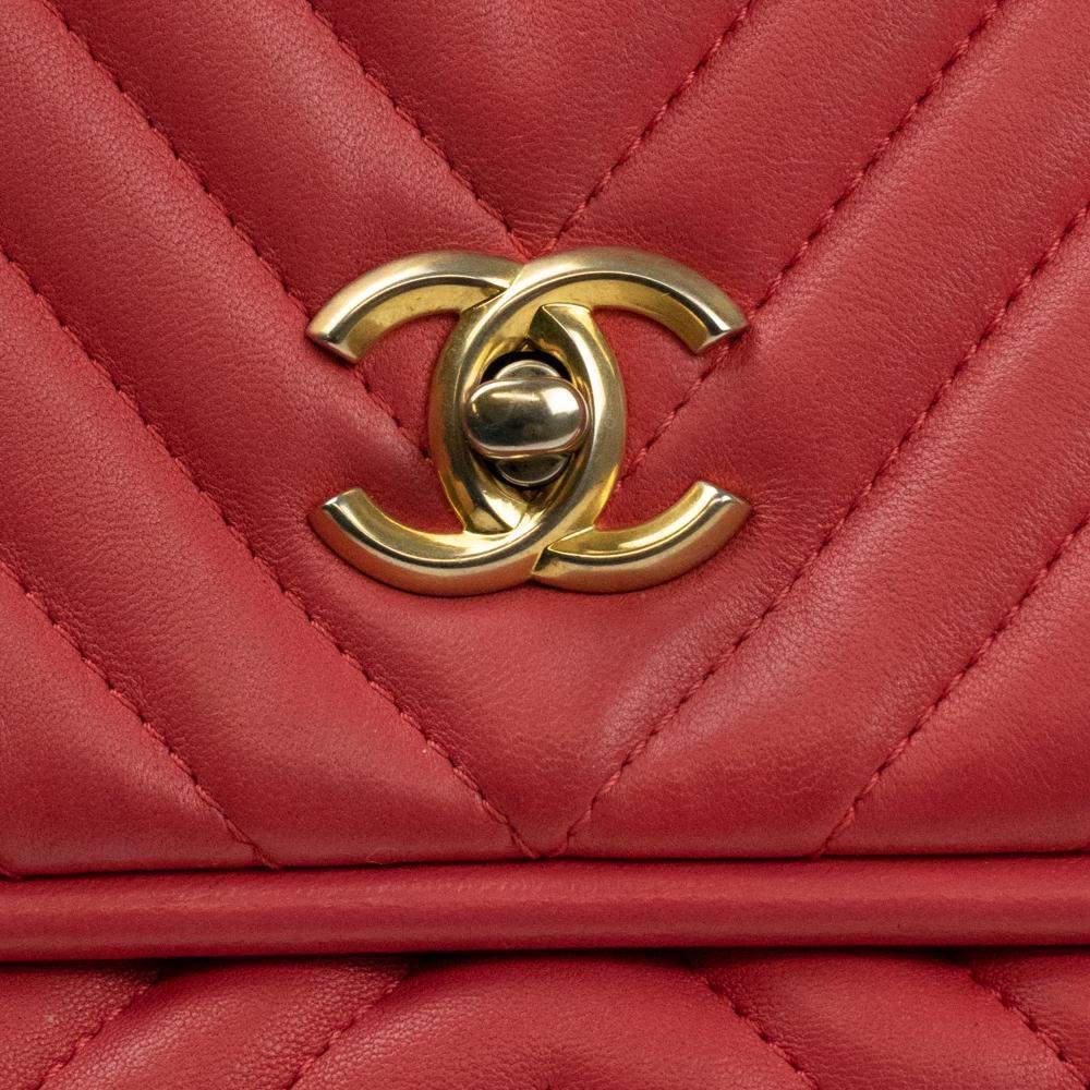 商品[二手商品] Chanel|Chanel Pink Leather Business Affinity Shoulder Bag,价格¥32353,第6张图片详细描述
