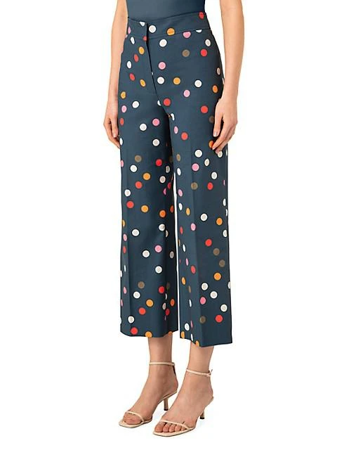 商品Akris|Chieko Wide-Leg Polka-Dot Pants,价格¥1814,第3张图片详细描述