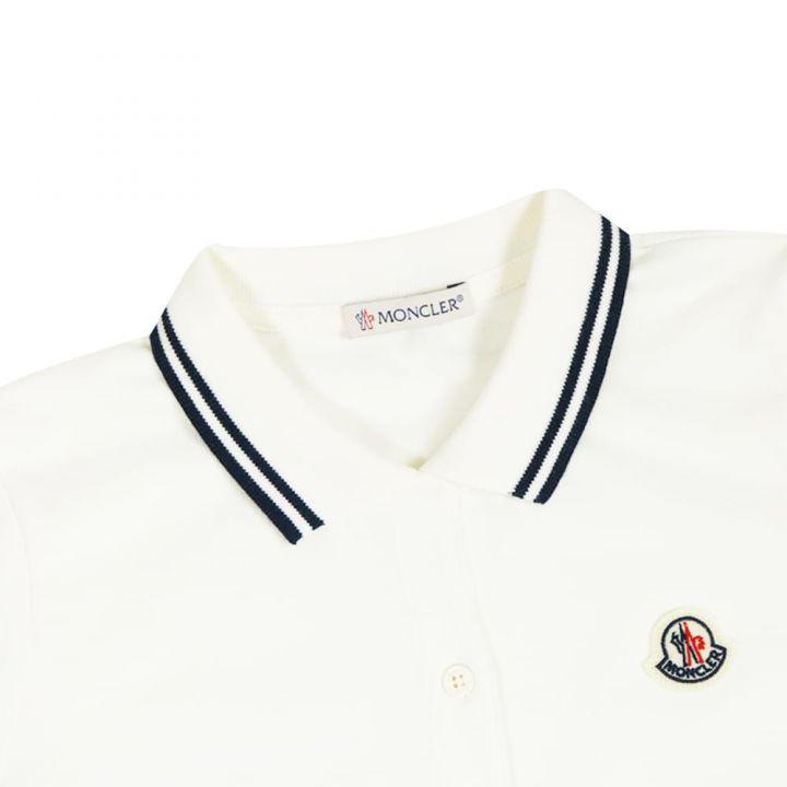 商品Moncler|Girls Polo Shirt Ivory,价格¥708-¥874,第4张图片详细描述