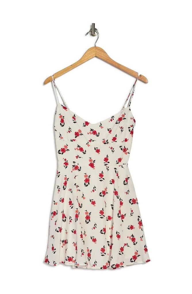商品ROW A|Spaghetti Strap Floral Print Mini Dress,价格¥246,第3张图片详细描述