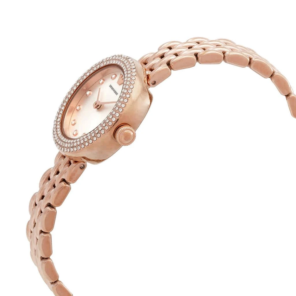 商品Emporio Armani|Rosa Quartz Crystal Silver Dial Ladies Watch AR11415,价格¥943,第2张图片详细描述
