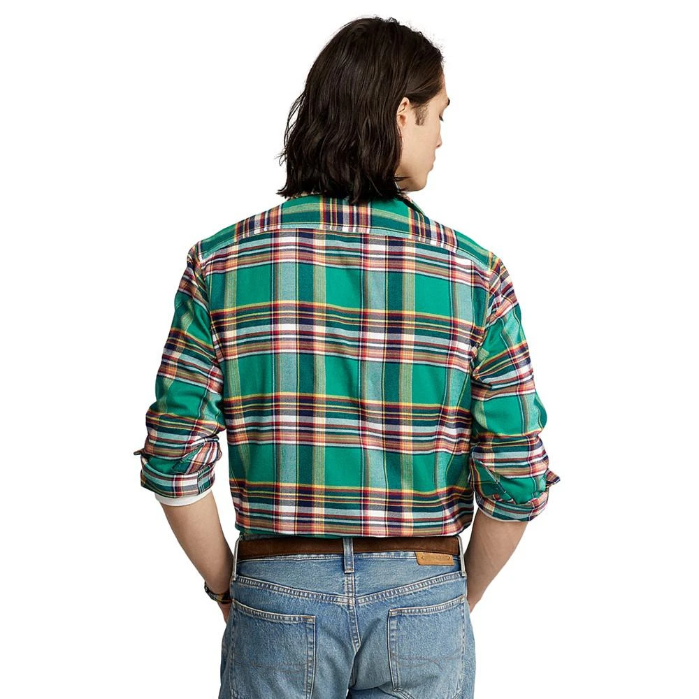 商品Ralph Lauren|Men's Classic-Fit Plaid Performance Workshirt,价格¥211,第2张图片详细描述