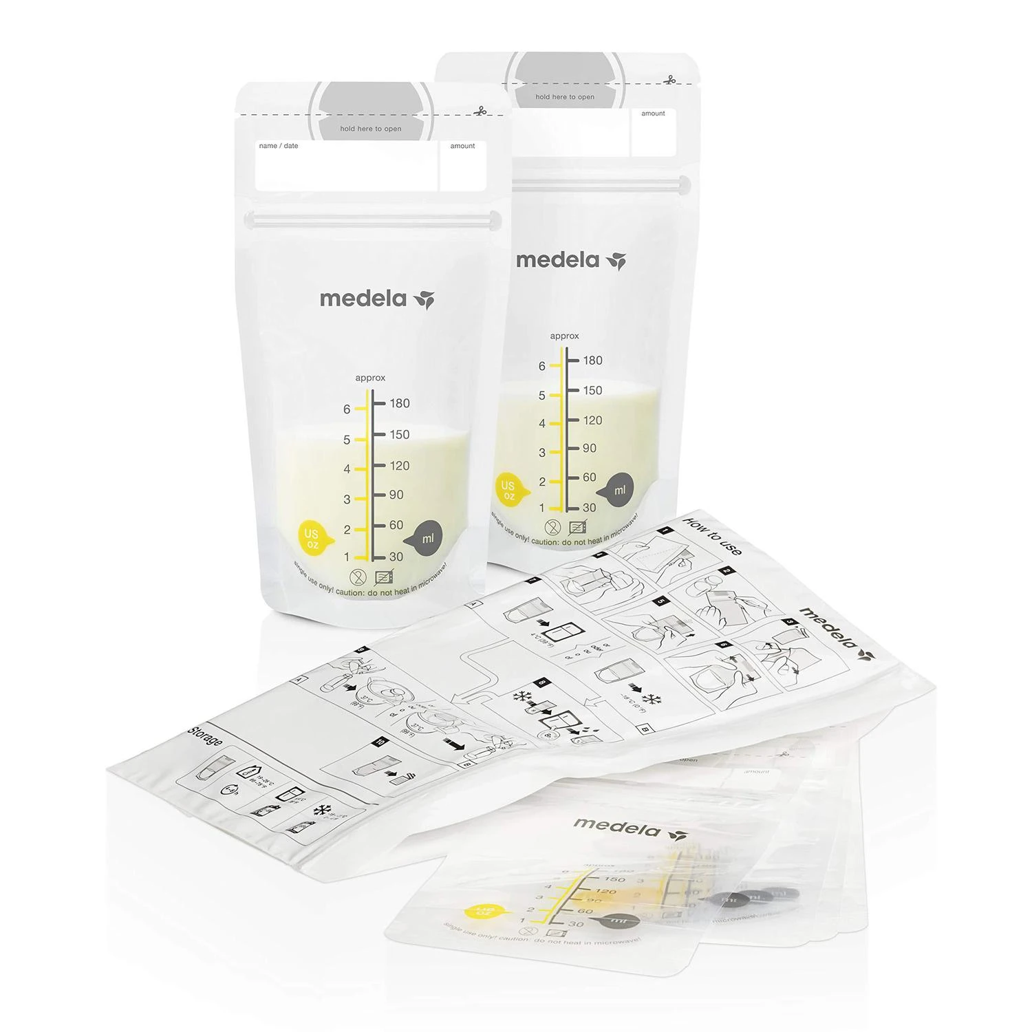 商品Medela|Medela Breast Milk Storage Solution Set, Breastfeeding Supplies & Containers, Breastmilk Organizer, Made Without BPA,价格¥236,第2张图片详细描述