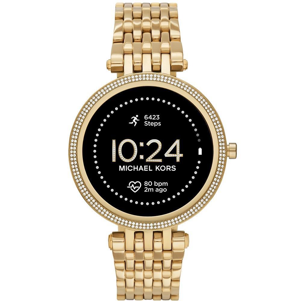 商品Michael Kors|Access Gen 5e Darci Gold-Tone Stainless Steel Smartwatch 43mm,价格¥2606,第1张图片