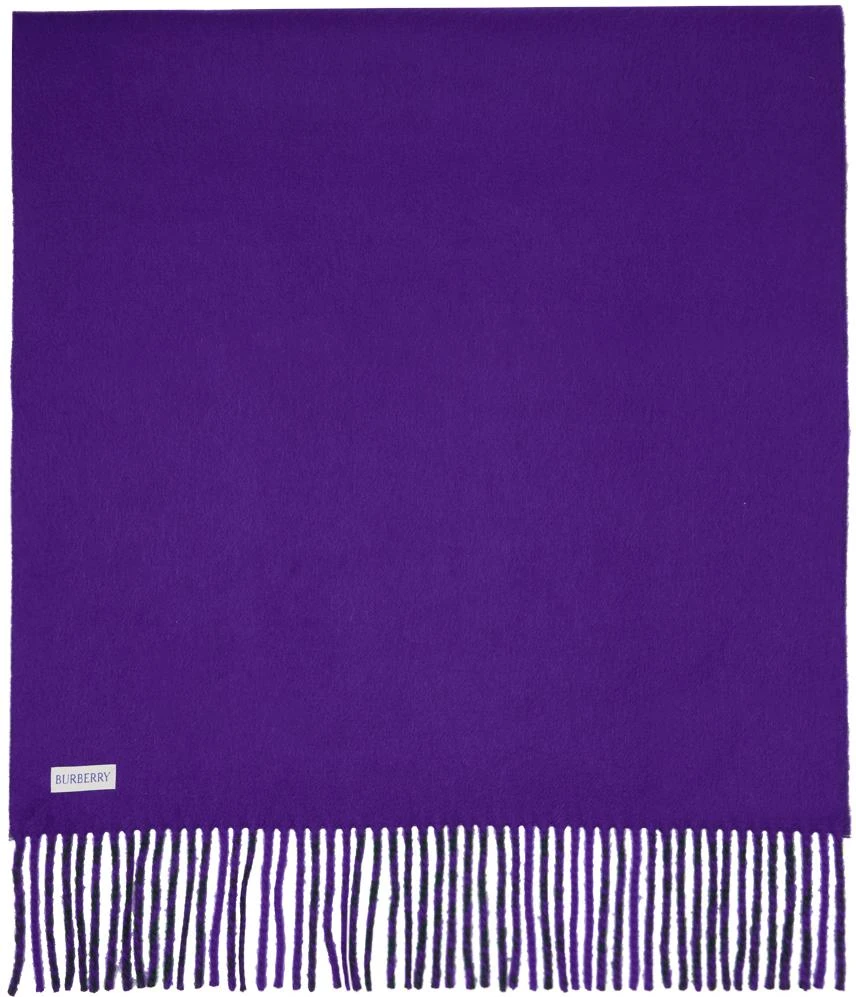 商品Burberry|Green & Purple Check Scarf,价格¥6112,第2张图片详细描述