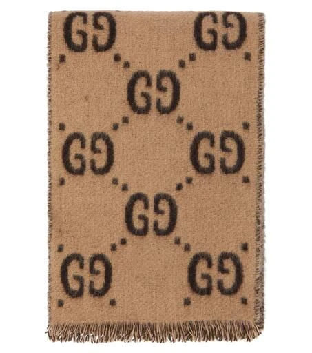 商品Gucci|GG jacquard wool scarf,价格¥2333,第2张图片详细描述