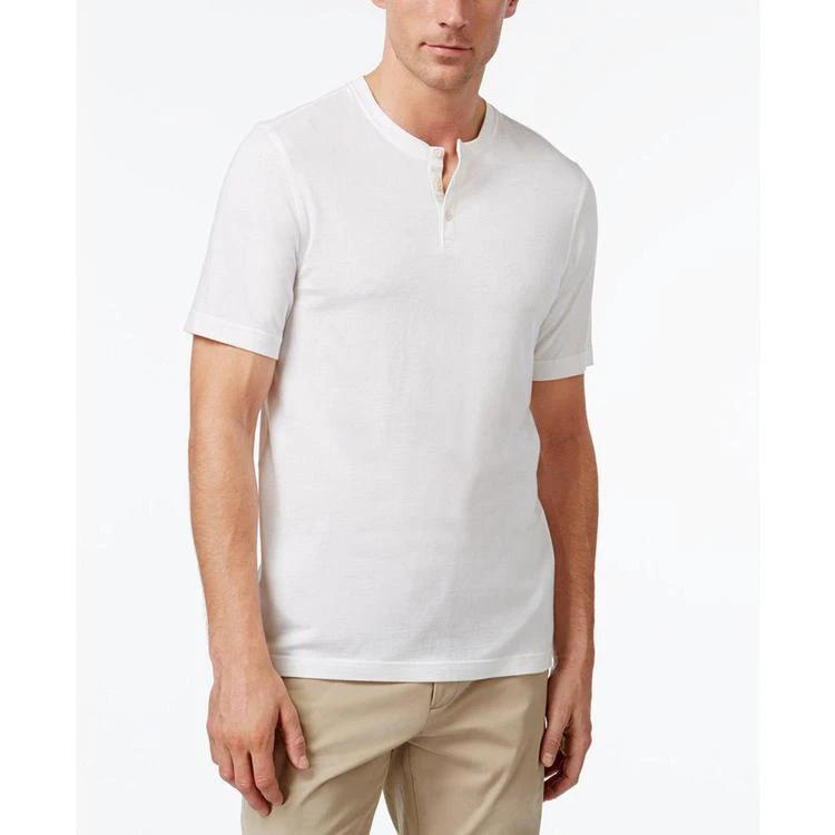 商品Tasso Elba|Men's Heathered Henley, Created for Macy's,价格¥46,第1张图片