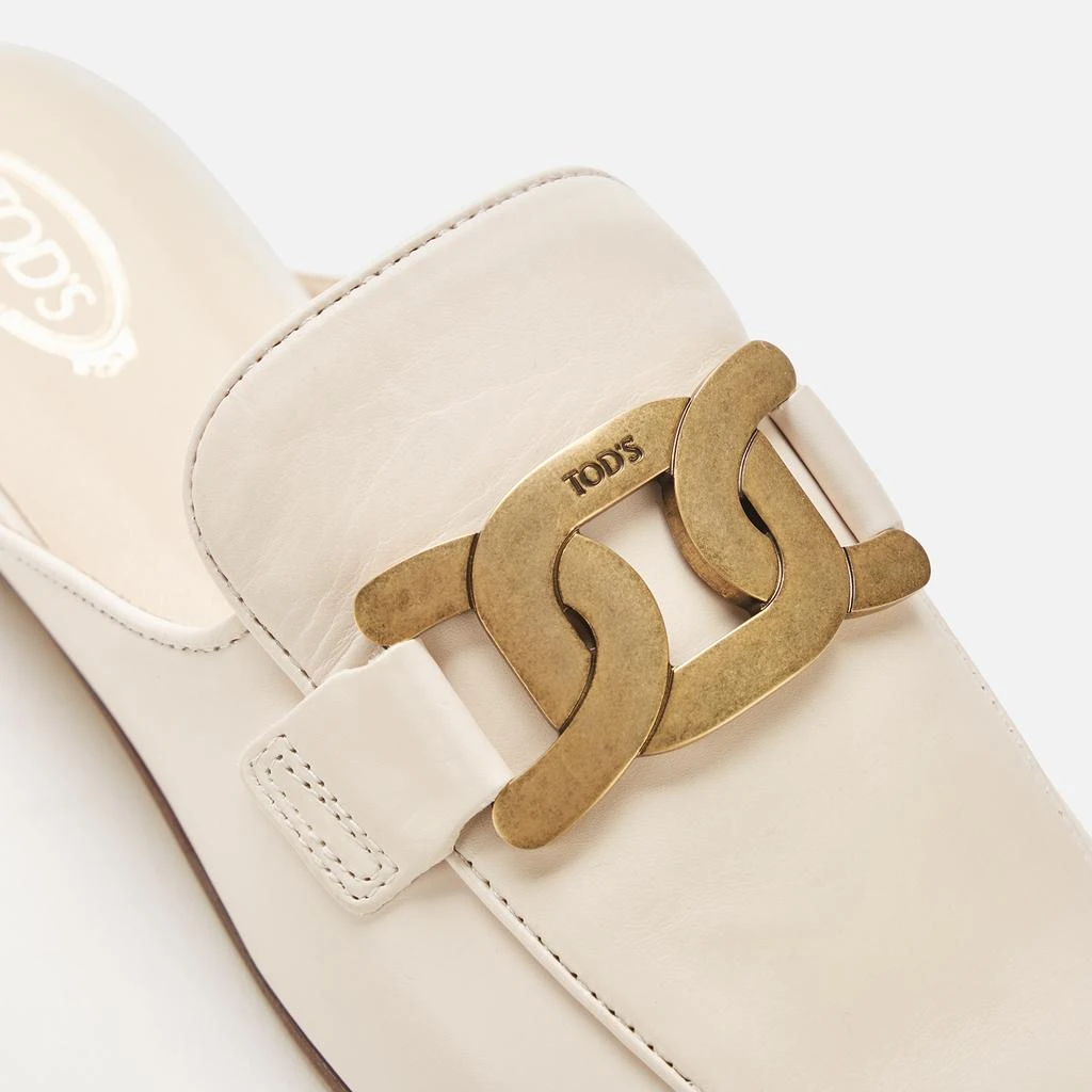 商品Tod's|Tod's Women's Leather Slide Loafers - White,价格¥3534,第4张图片详细描述