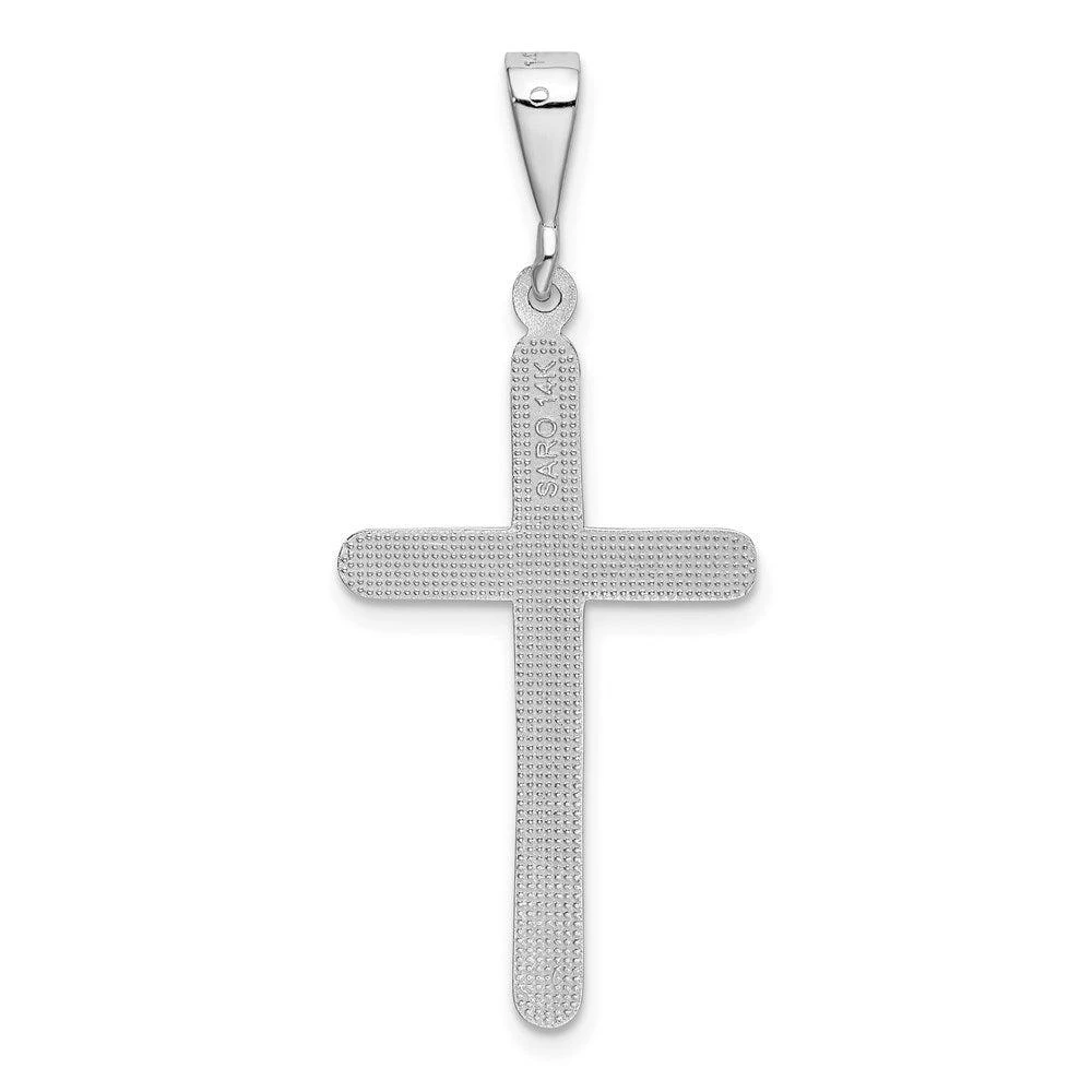 商品Diamond2Deal|14k White Gold Cross Pendant,价格¥2719,第3张图片详细描述