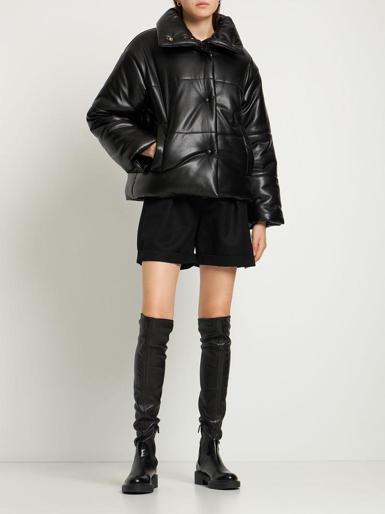 商品Nanushka|Hide Faux Leather Puffer Jacket,价格¥6662,第1张图片