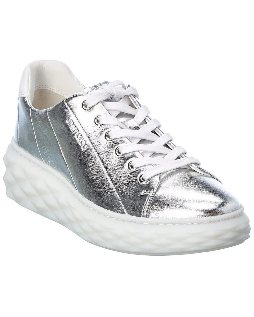 商品Jimmy Choo|Jimmy Choo Diamond Light Maxi/F Leather Sneaker,价格¥2460,第1张图片