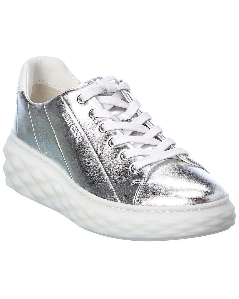 商品Jimmy Choo|Jimmy Choo Diamond Light Maxi/F Leather Sneaker,价格¥3910,第1张图片