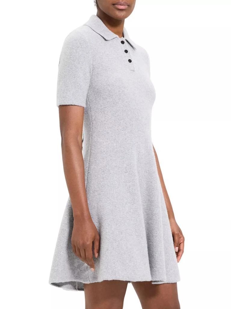 商品Theory|Felted Wool &amp; Cashmere Polo Dress,价格¥1486,第4张图片详细描述