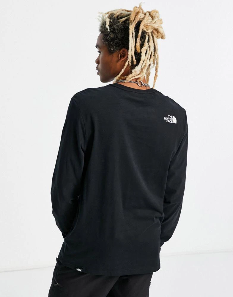 商品The North Face|The North Face Fine logo long sleeve t-shirt in black,价格¥288,第2张图片详细描述