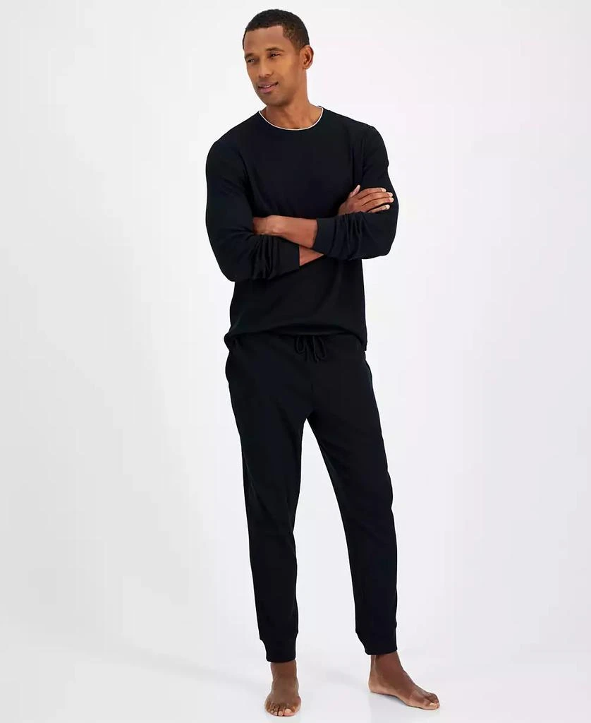 商品Club Room|Men's Waffle Long-Sleeve T-Shirt & Pajama Pant Set, Created for Macys,价格¥150,第1张图片