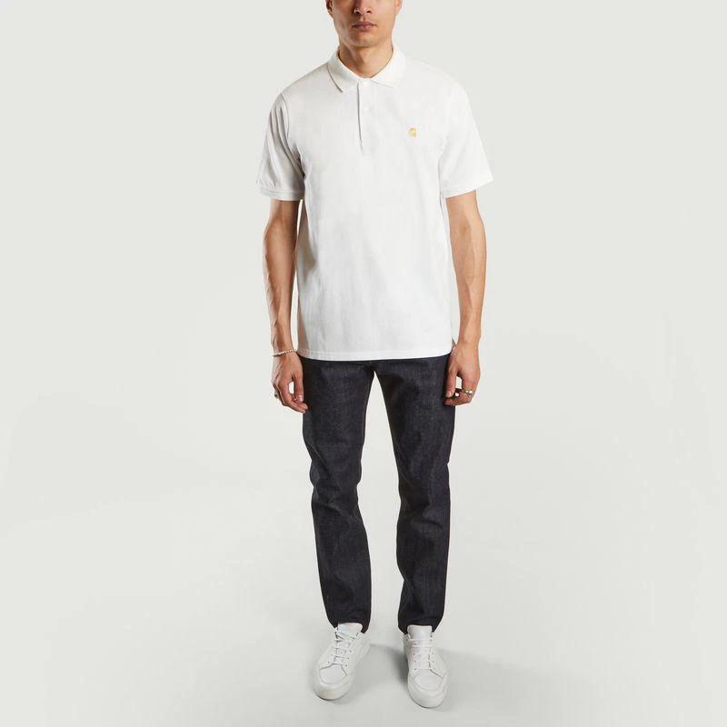 商品Carhartt|Chase Pique Polo White Gold CARHARTT WIP,价格¥452,第4张图片详细描述