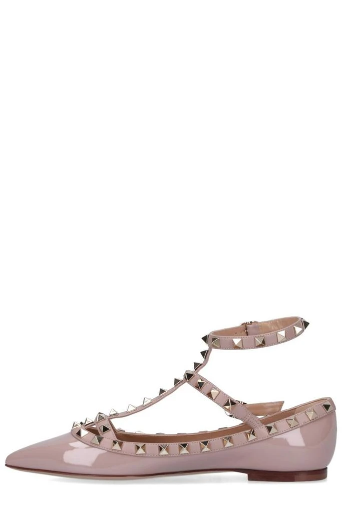 商品Valentino|Valentino Garavani Rockstud Pointed Toe Ballerina Shoes,价格¥4329,第3张图片详细描述