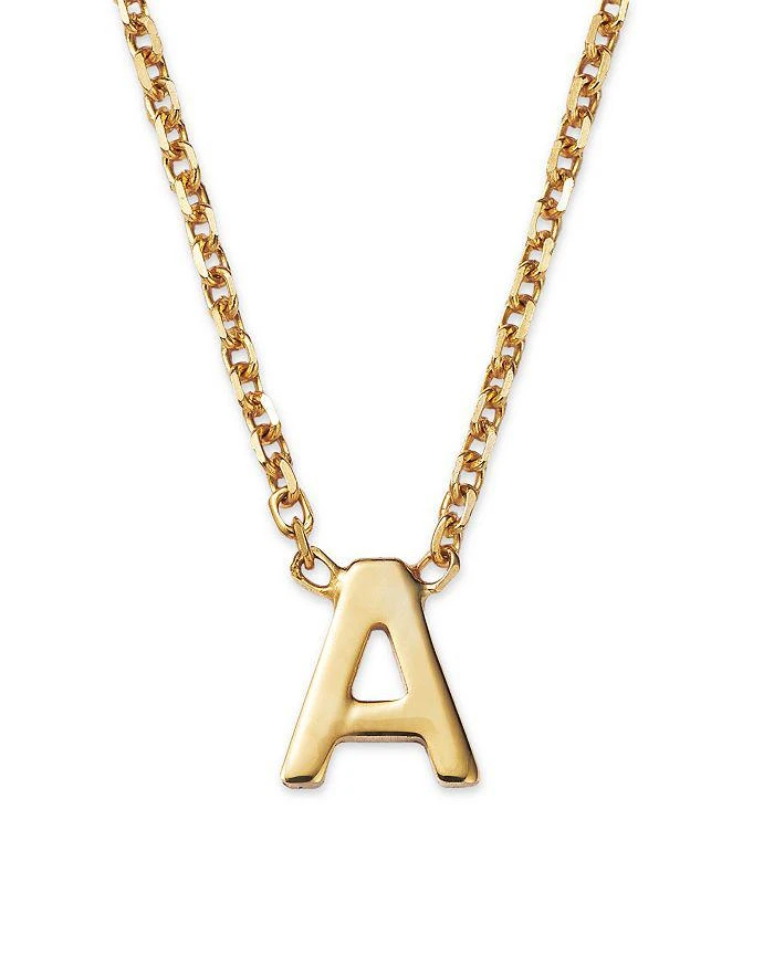 商品Moon & Meadow|14K Yellow Gold Initial Pendant Necklace, 16",价格¥2095,第4张图片详细描述