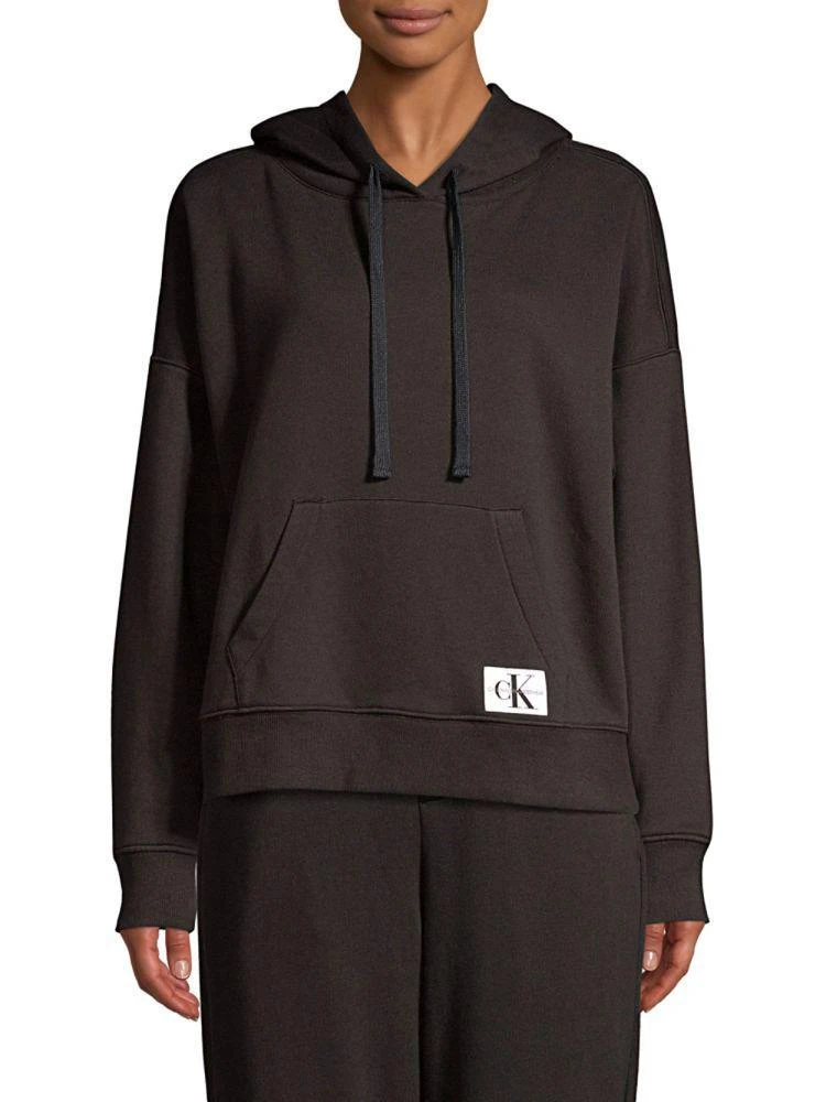 商品Calvin Klein|Monogram Boyfriend Fit Logo Hoodie,价格¥408,第2张图片详细描述