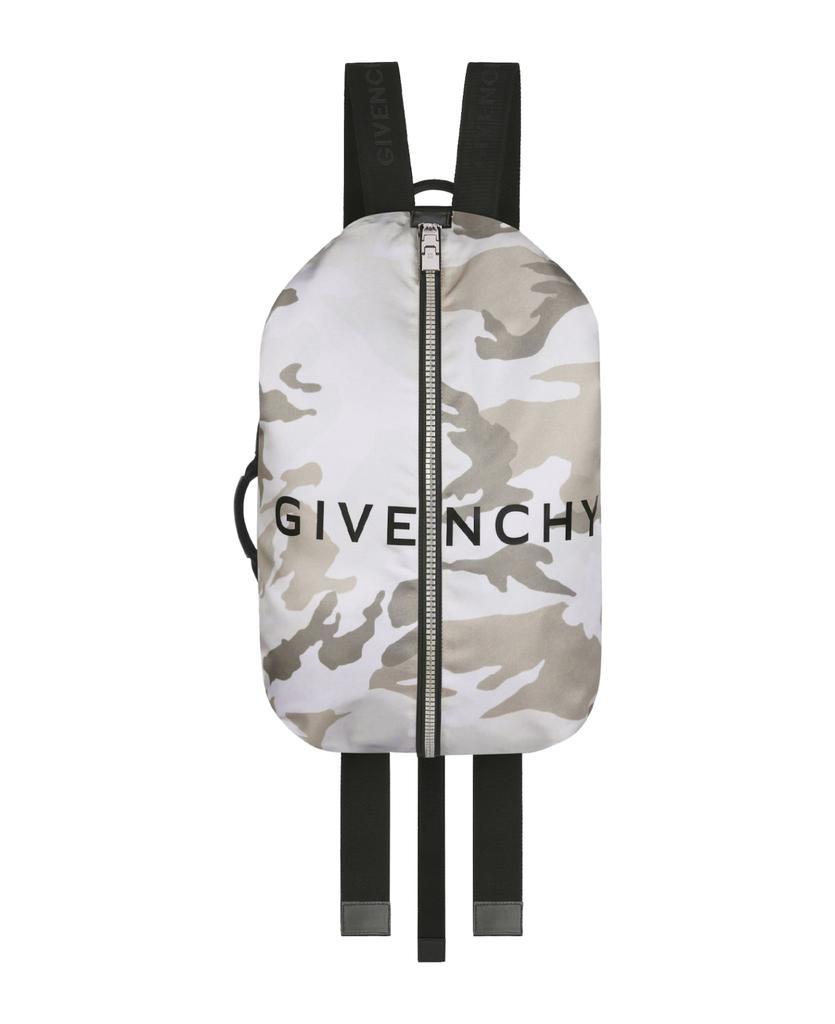 商品Givenchy|Man Adjustable G-zip Nylon Backpack With Camouflage Print,价格¥6894,第1张图片