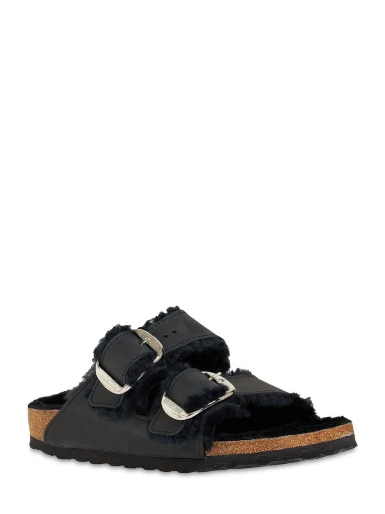 商品Birkenstock|Arizona Big Buckle Shearling Sandals,价格¥1669,第2张图片详细描述