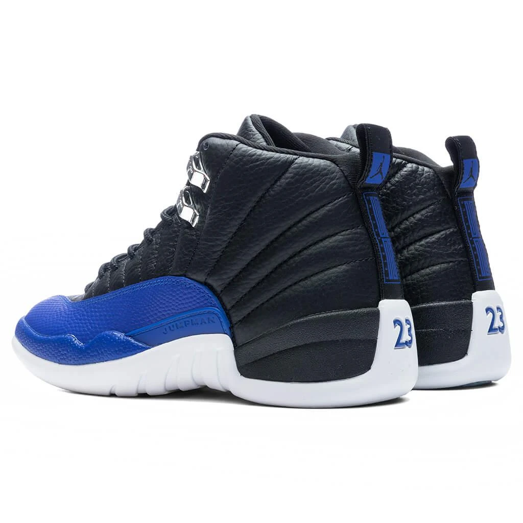 商品Jordan|Women's Air Jordan 12 Retro - Black/Hyper Royal/Metallic Silver,价格¥1173,第3张图片详细描述