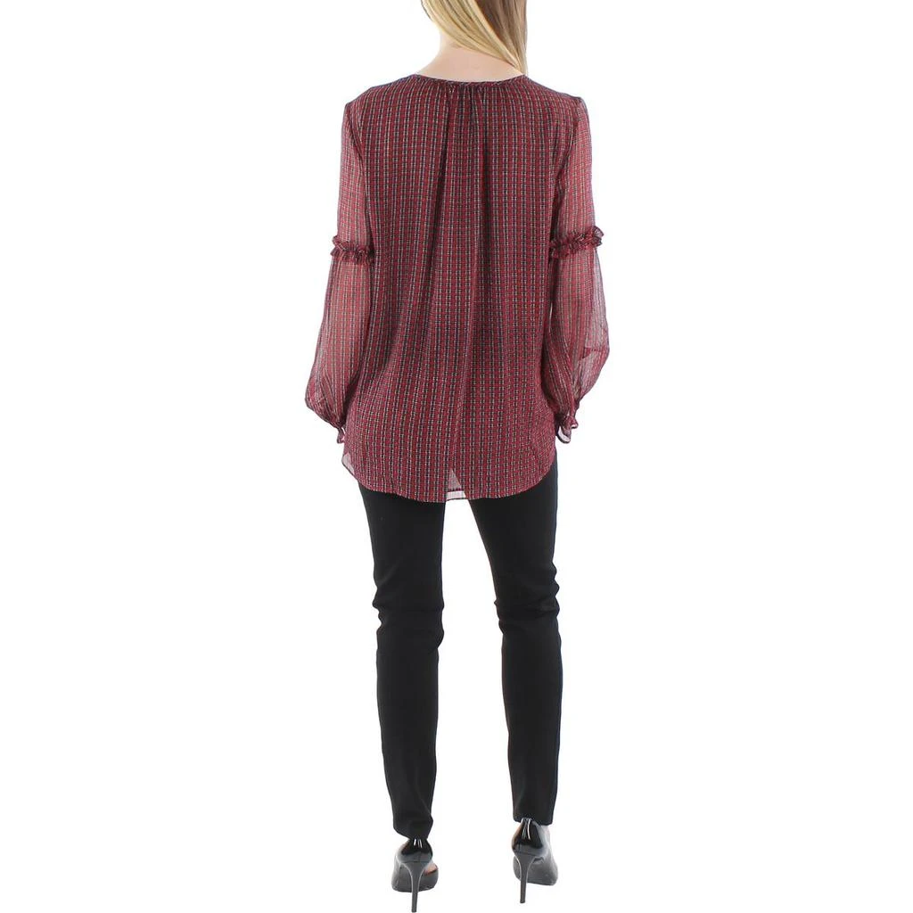 商品Tommy Hilfiger|Womens Print Split Neck Pullover Top,价格¥302,第2张图片详细描述