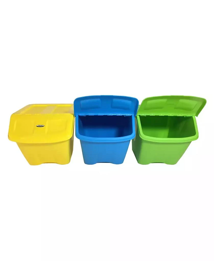 商品TAURUS|10 Gallon Stackable Shutter Bin 3 Piece Set,价格¥881,第4张图片详细描述