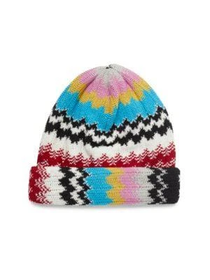 商品Missoni|Zigzag Wool Blend Beanie,价格¥263,第1张图片