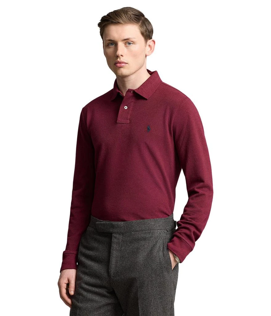 商品Ralph Lauren|Classic Fit Mesh Long-Sleeve Polo Shirt,价格¥417,第1张图片