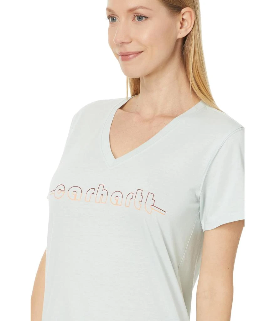 商品Carhartt|Relaxed Fit Lightweight Short Sleeve Carhartt Graphic V-Neck T-Shirt,价格¥137,第3张图片详细描述