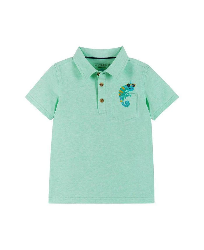 商品Andy & Evan|Boys' Knit Polo Shirt - Little Kid,价格¥271,第1张图片