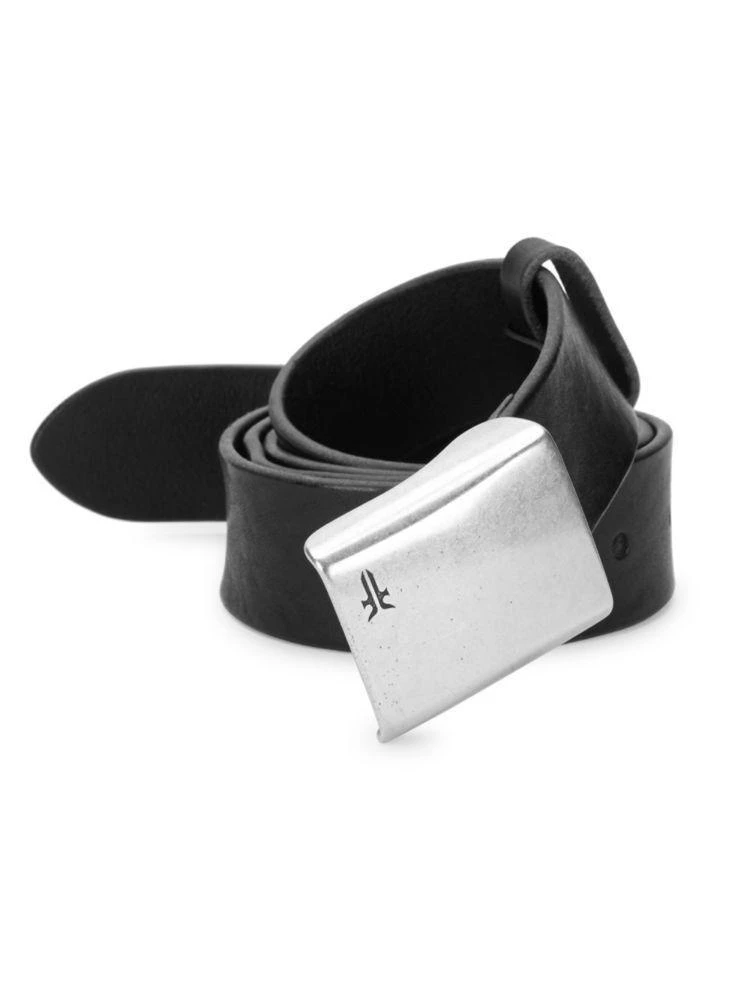 商品Frye|Embossed Plaque Leather Belt,价格¥447,第1张图片