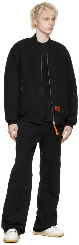 商品Acne Studios|Black Organic Cotton Bomber Jacket,价格¥2985,第4张图片详细描述