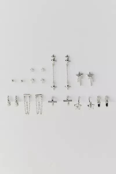 商品Urban Outfitters|Stars Are Blind Post & Hoop Earring Set,价格¥190,第4张图片详细描述