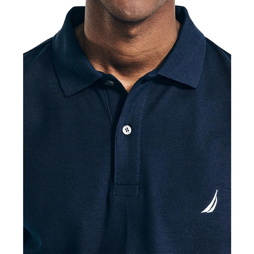 商品Nautica|Men's Classic-Fit Long-Sleeve Polo Shirt,价格¥412,第3张图片详细描述
