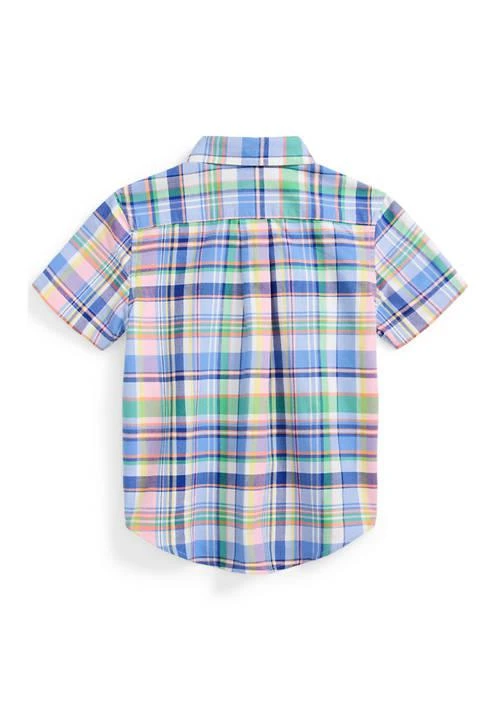 商品Ralph Lauren|Lauren Childrenswear Boys 2 6X Plaid Cotton Oxford Short Sleeve Shirt,价格¥188,第2张图片详细描述