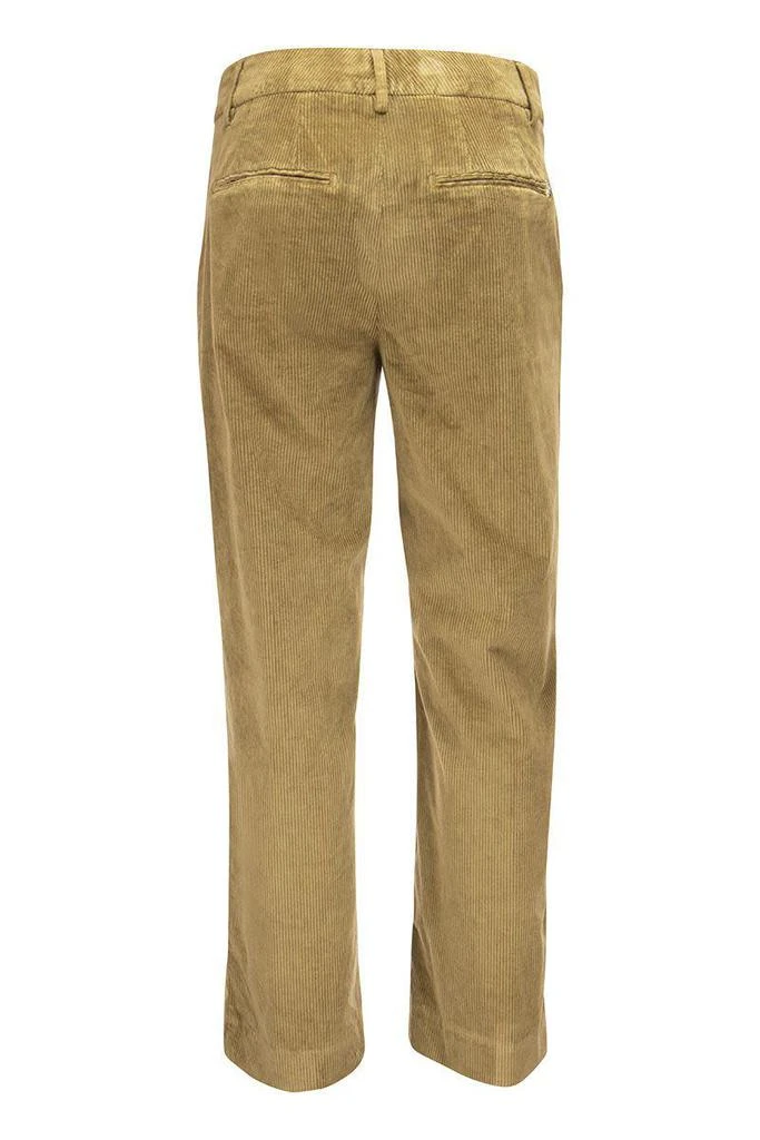 商品DONDUP|DONDUP MELI - Loose fit trousers in thousand-striped velvet,价格¥1281,第2张图片详细描述