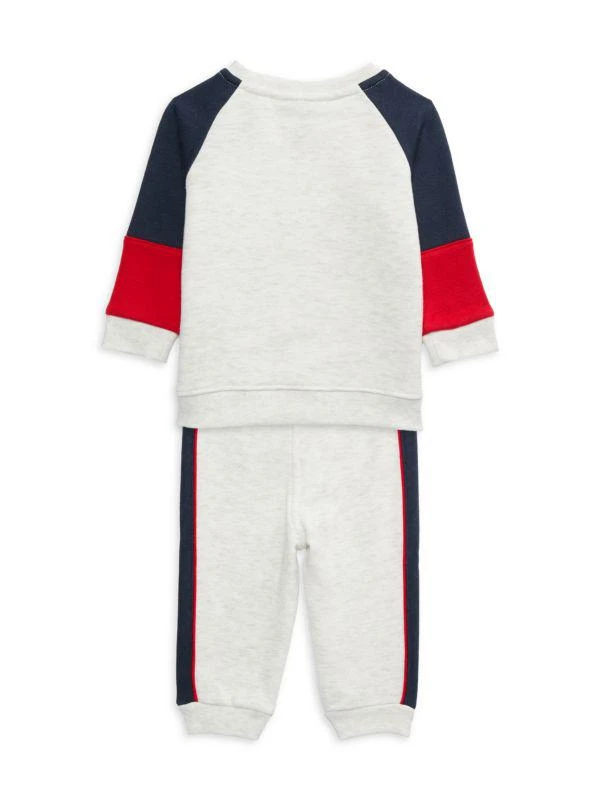 商品Tommy Hilfiger|Little Boy's 2-Piece Logo Sweatshirt & Drawstring Joggers Set,价格¥228,第2张图片详细描述