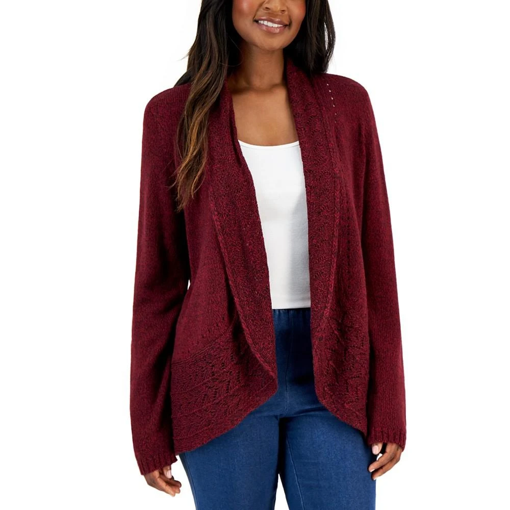 商品Karen Scott|Women's Turbo Shawl-Collar Cardigan, Created for Macy's,价格¥69,第1张图片