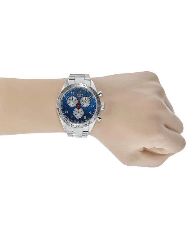 商品Tissot|Tissot PRS 516 Chronograph Blue Dial Steel Men's Watch T131.617.11.042.00,价格¥2404,第4张图片详细描述