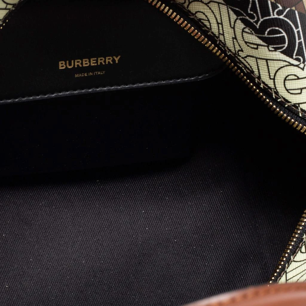Burberry Brown Tb-Monorgram Coated Canvas And Leather Small Cube Bowler Bag 商品