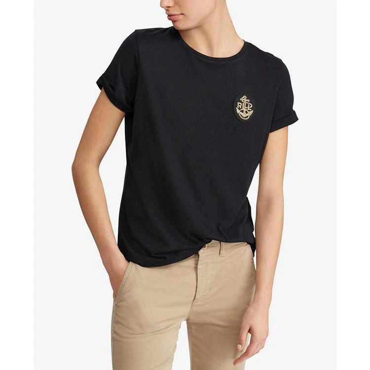 商品Ralph Lauren|Petite Embroidered T-Shirt,价格¥312,第1张图片