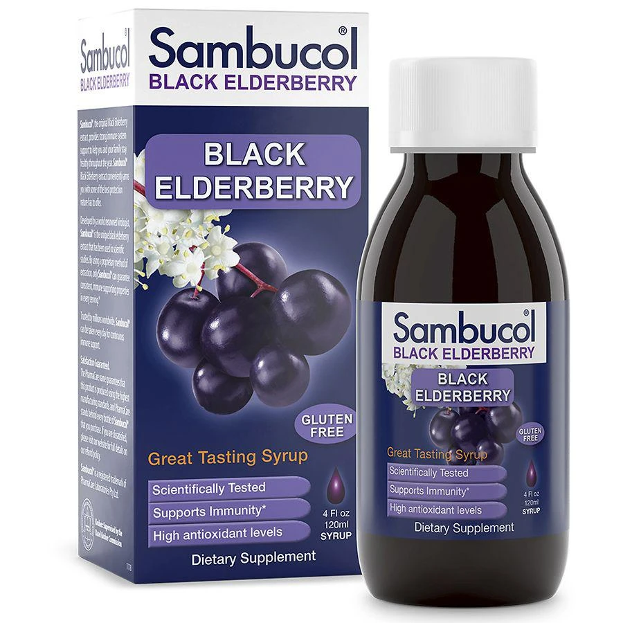 商品Sambucol|Black Elderberry Original Immune Support Syrup,价格¥119,第3张图片详细描述