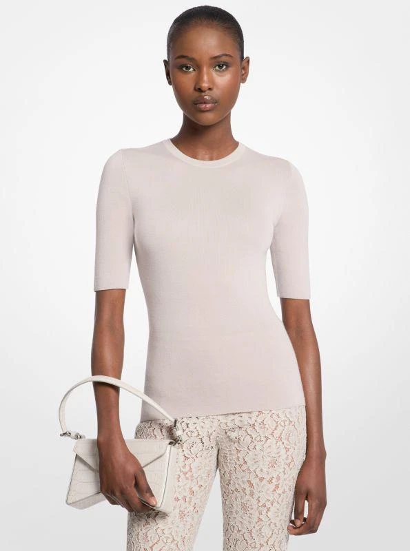 商品Michael Kors|Cashmere Three-Quarter Sleeve Sweater,价格¥6265,第1张图片