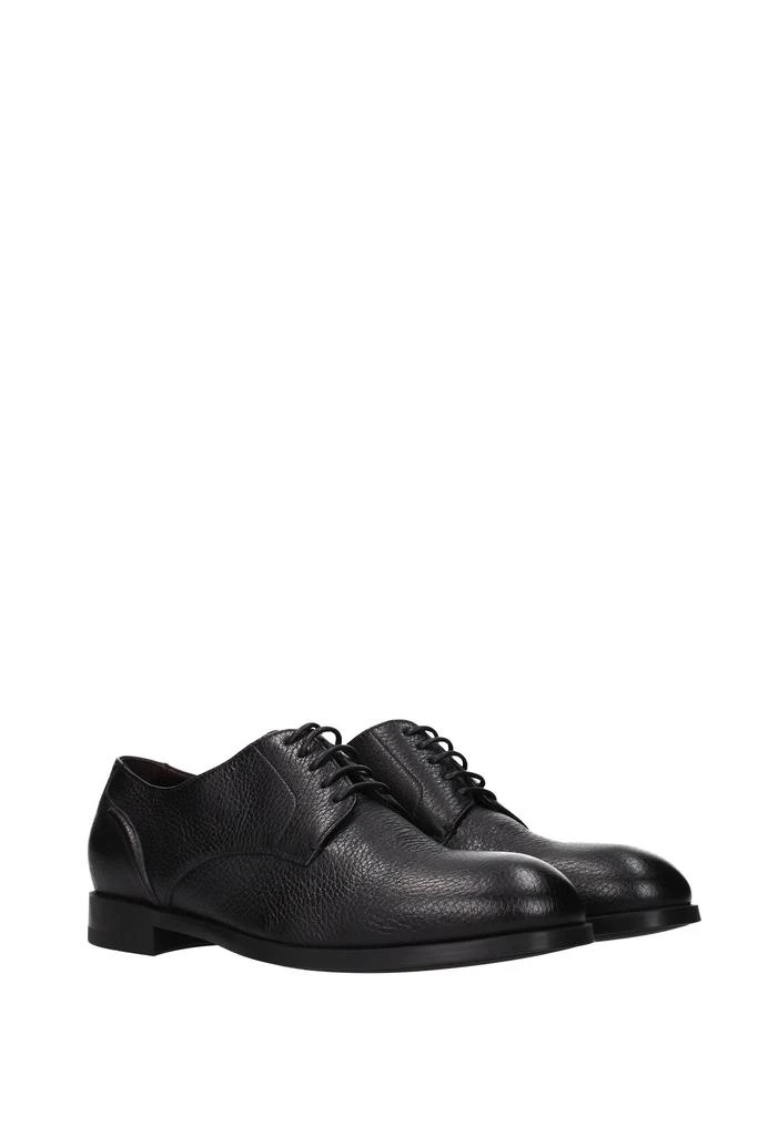 商品Zegna|Lace up and Monkstrap Leather Black,价格¥2276,第2张图片详细描述