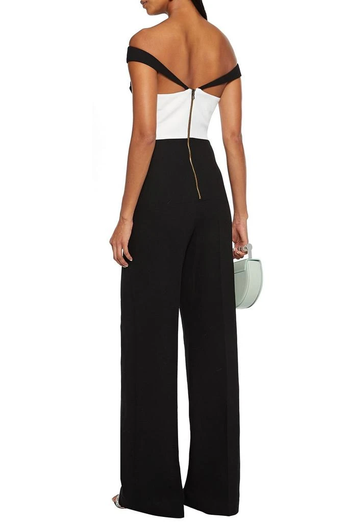 商品ROLAND MOURET|Harran two-tone wool-crepe wide-leg jumpsuit,价格¥3426,第3张图片详细描述