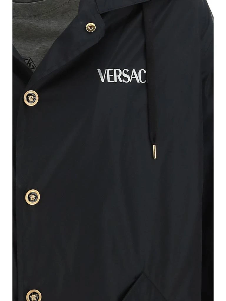 商品Versace|Versace Logo Printed Hooded Jacket,价格¥7981,第3张图片详细描述