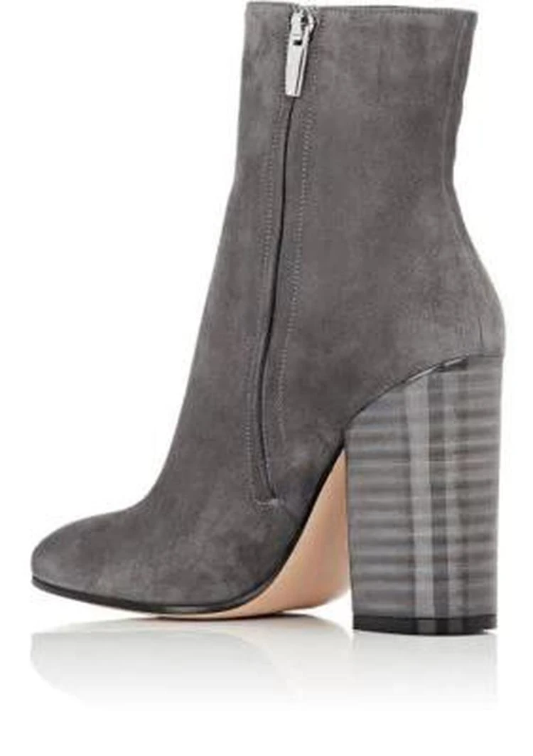 商品Gianvito Rossi|Lacquered-Heel Ankle Boots,价格¥7927,第3张图片详细描述